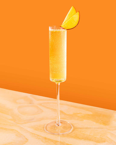 Bellini sans alcool au sirop de pêche