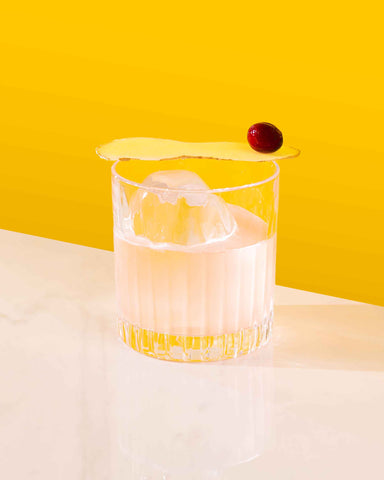 Smash au gin, gingembre et canneberges classique au sirop de citron