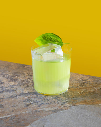 Smash au gin et au basilic
