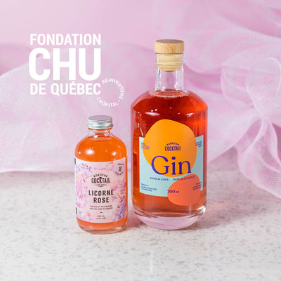 Duo cocktails au gin sans alcool : Fondation du CHU de Québec